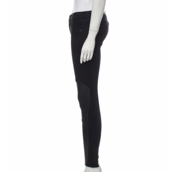 NWT RAG & BONE Samurai Leather-Patch Leggings - Picture 10 of 11